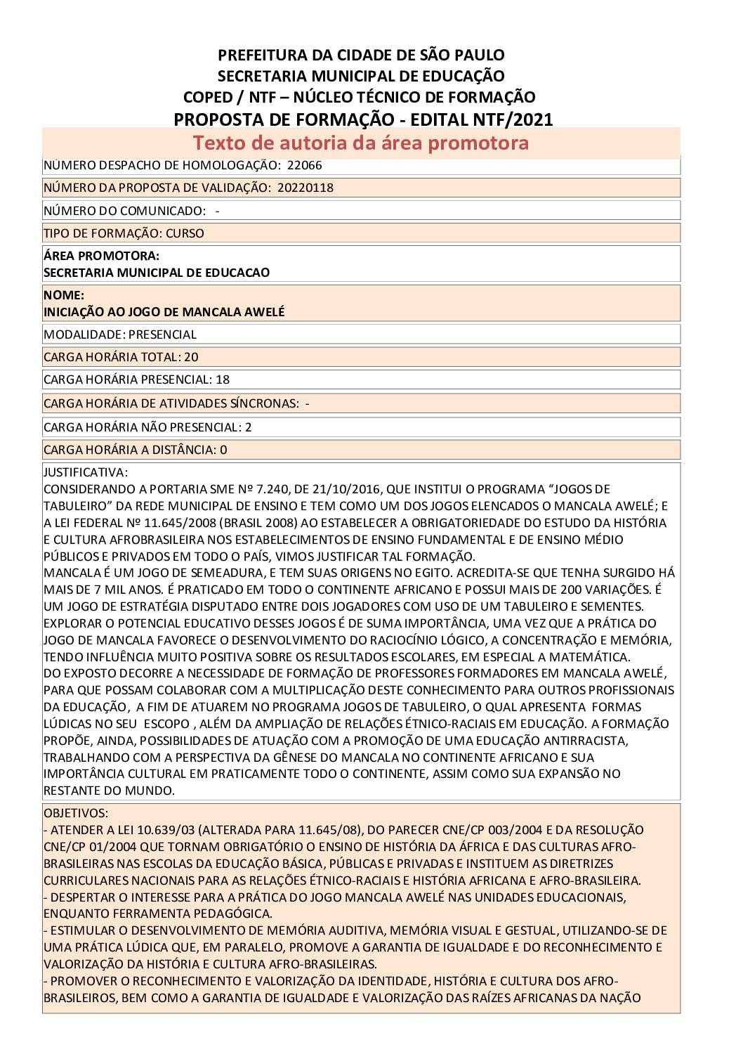 2 - Mancala - 2° Ano, PDF, Aprendizado