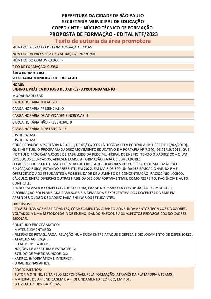 Ensino de Xadrez 1 - Tarefa 03, PDF, Aberturas (xadrez)