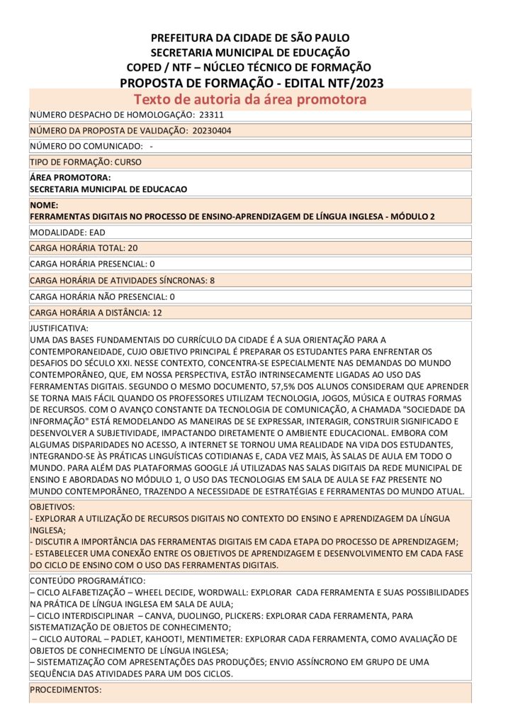 Edital 04 básico de língua inglesa - módulo i - 2015