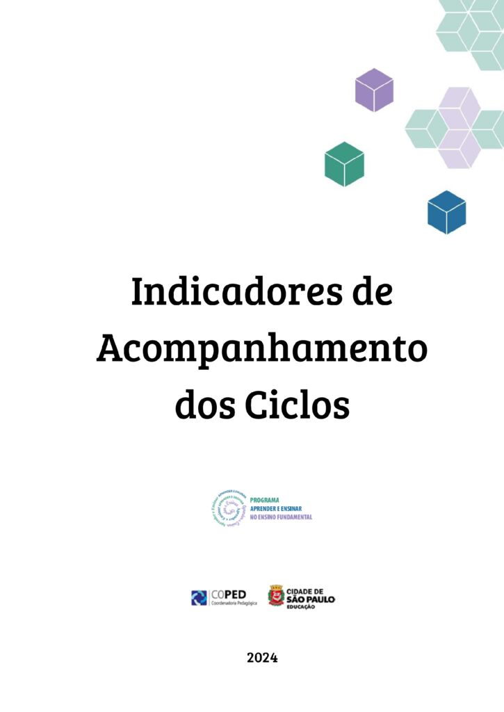 Documento que visa apoiar a prática reflexiva de educadores e a construção de saberes profissionais, a expectativa é apoiar a criação de uma cultura de acompanhamento e de autoavaliação sobre os processos didáticos realizados na escola - levando em conta a implementação das orientações didáticas que fazem parte do Currículo da Cidade - e, ao mesmo tempo, favorecer o diálogo entre os diferentes atores (docentes, CP, diretores) que podem analisar, planejar e replanejar a prática educativa, considerando os aspectos aqui enfatizados.